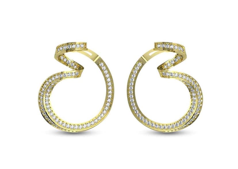Luminous Dainty Hoop Earrings view 2