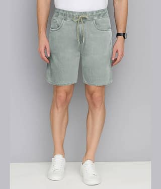 plounge Green Denim Men's Shorts ( Pack of 1 )