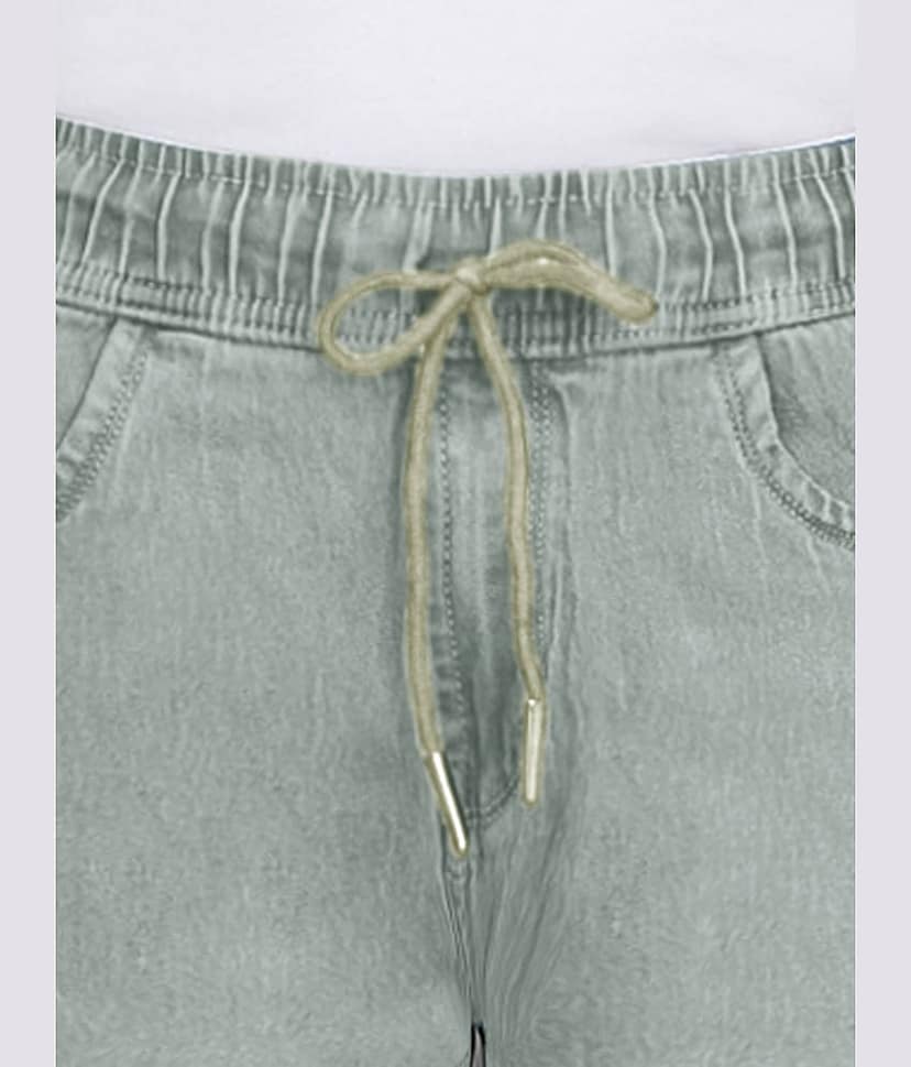 plounge Green Denim Men's Shorts ( Pack of 1 ) view 2
