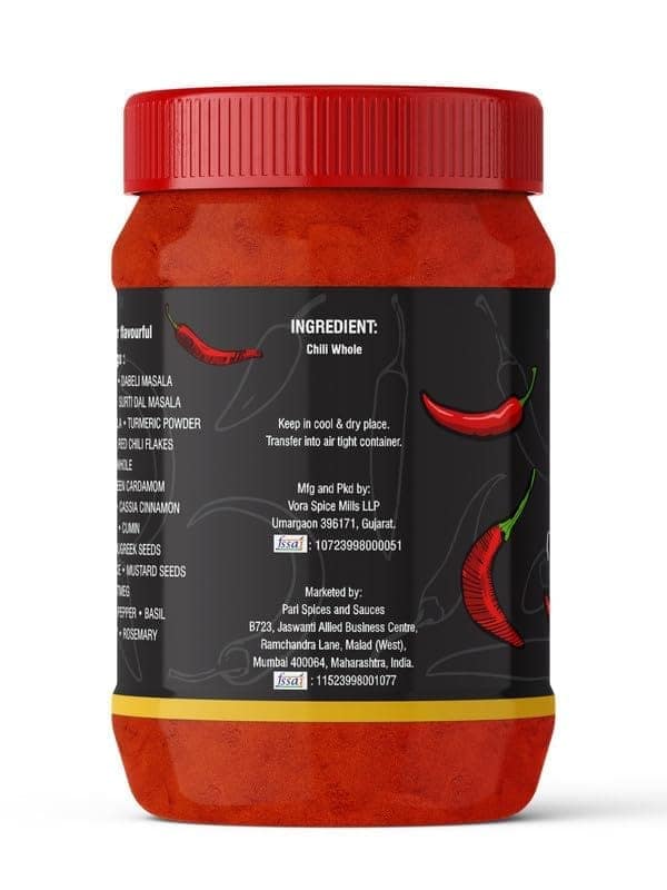 Pari Hot Red Chili Powder (Thike Se Thikha) | With No Added Flavours | No Colour | Indian Spices | (Pack of 1 x 1000g) view 3