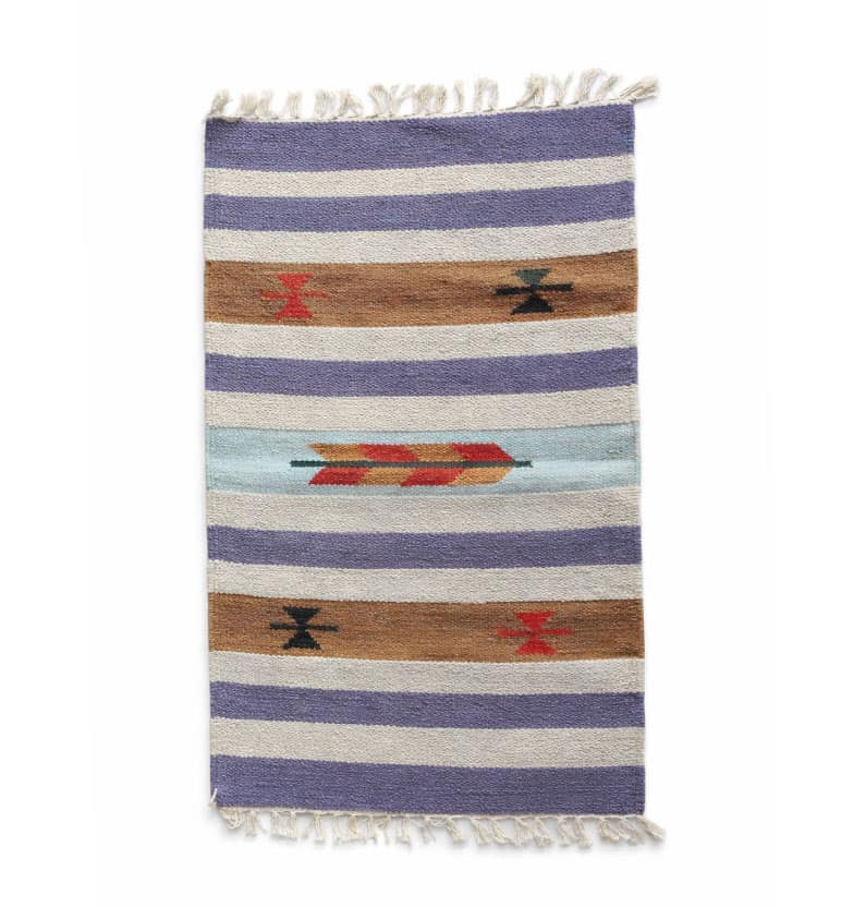 Handloom Punja Durrie Carpet | Traditional Cotton Handwoven Floor Carpet view 2