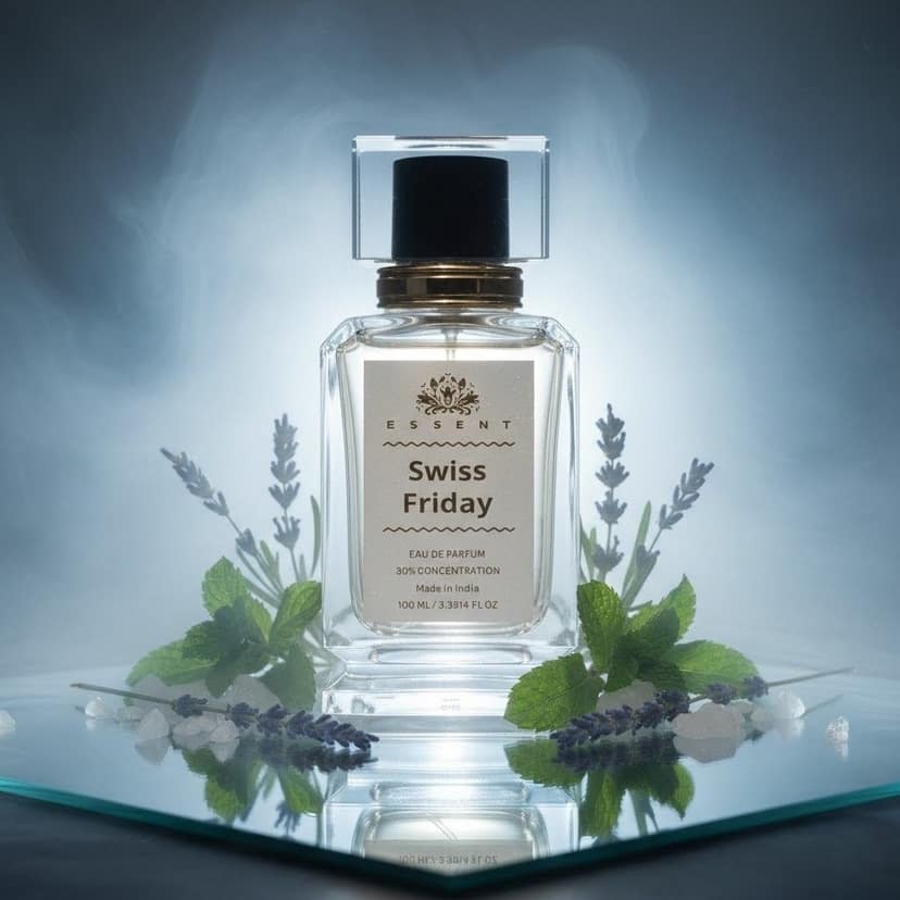 Essent Perfumes Swiss Friday Eau de Parfum (EDP) – Fresh Green Aquatic Long Lasting Perfume – Unisex Fragrance view 4