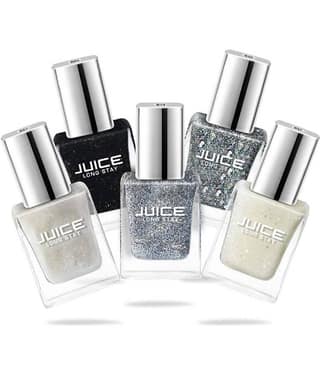 Juice Nail Polish S01,S03,S13,S35,S37 Multi Shimmer Pack of 5 55 mL