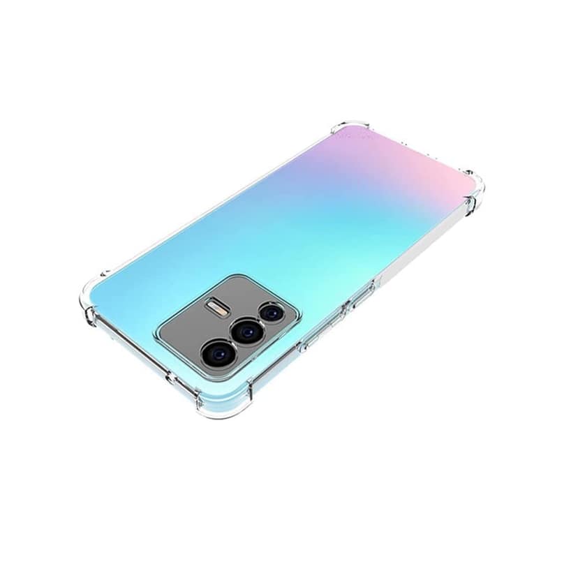 Faircost for Vivo V23 5G Back Cover Shockproof (Silicon| Transparent) view 4