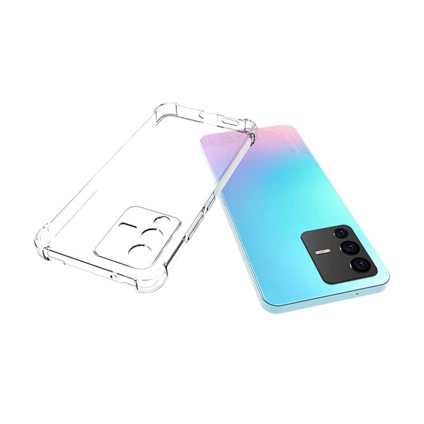 Faircost for Vivo V23 5G Back Cover Shockproof (Silicon| Transparent) view 8