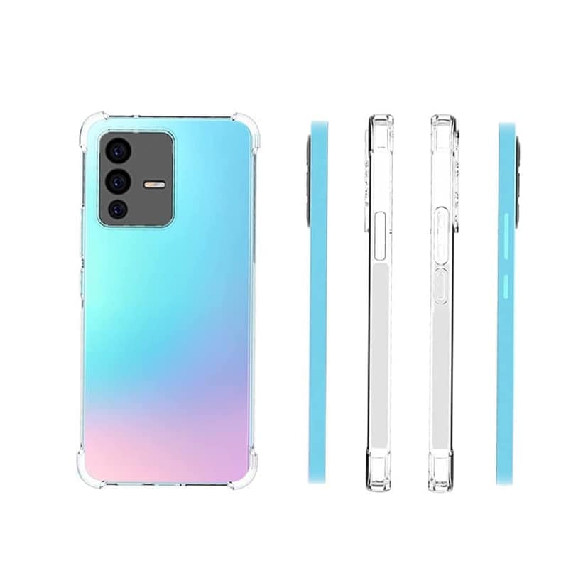 Faircost for Vivo V23 5G Back Cover Shockproof (Silicon| Transparent) view 9
