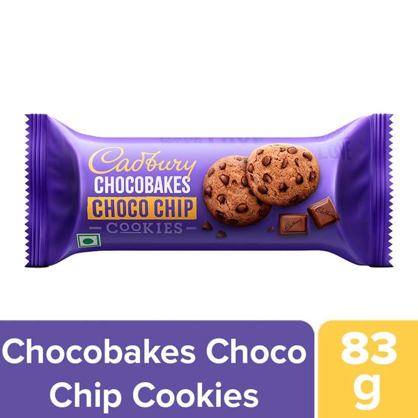 Cadbury Chocobakes ChocoChip Cookies, 83 g view 2
