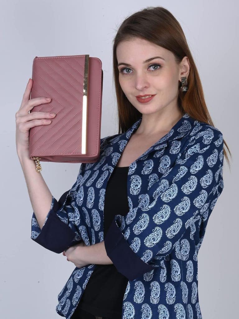 Magnifique Women's Hand/Sling/Side Bag/purse Polyurethane Western (Blue) view 5