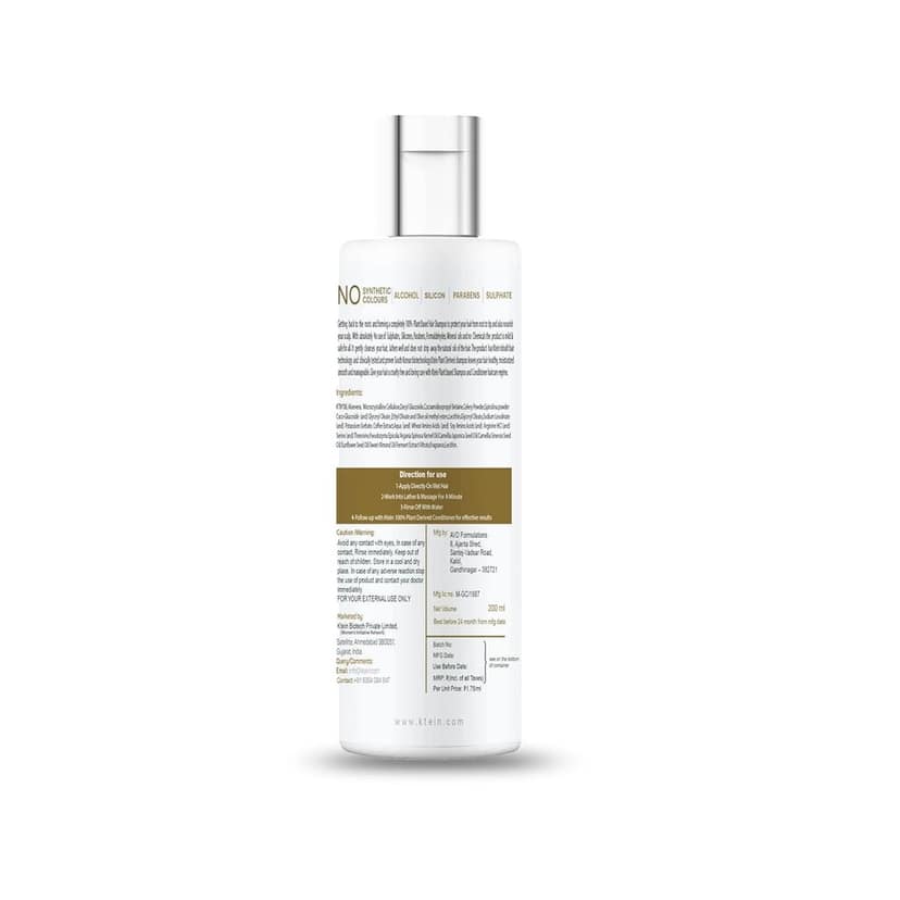 Ktein Natural Chemical Free Plant Derived Shampoo(200ml) view 2