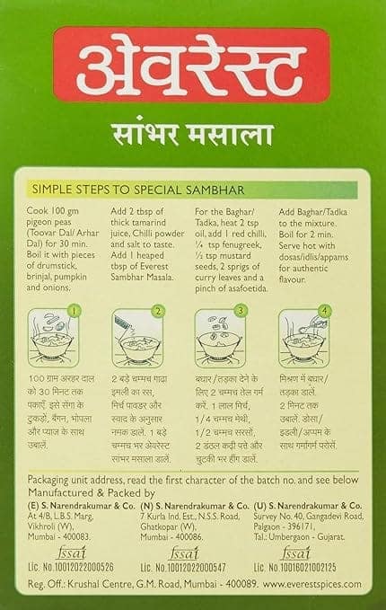 Everest Spices | Sambhar Masala Powder | 100 Gm Each | Pack of 2| 200 Gm Pack view 3