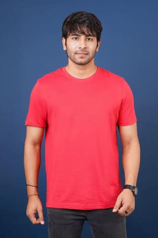 Men's Coral S/J Crew Neck