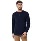 Mufti Navy Long Sleeve Henley