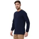 Mufti Navy Long Sleeve Henley view 2