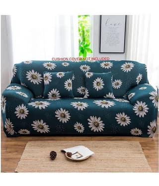 House Of Quirk 3 Seater Polyester Single Sofa Cover Set