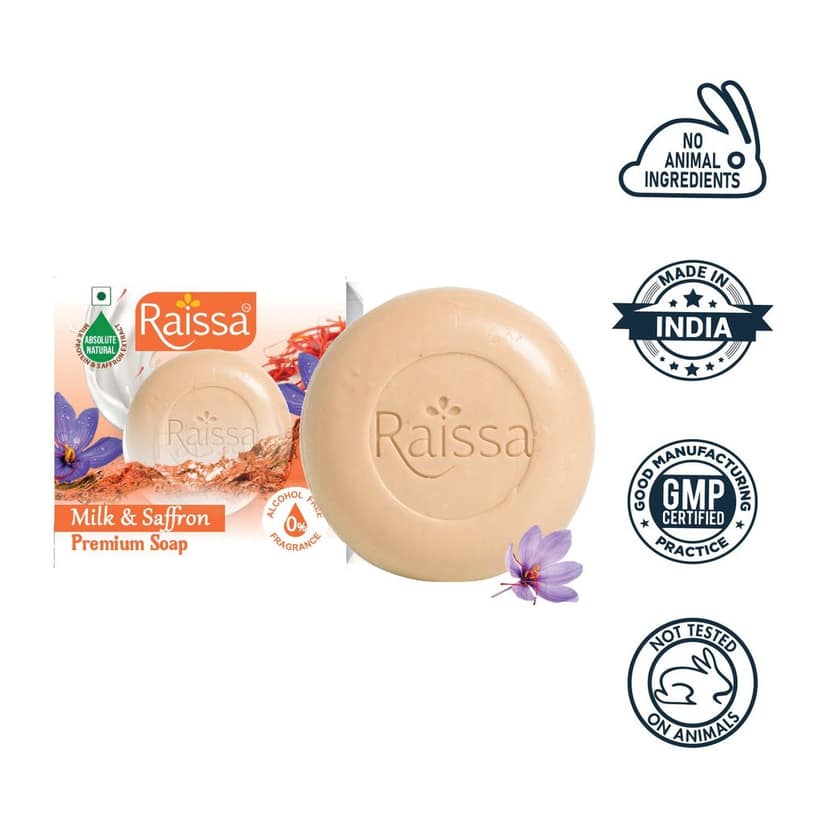 Raissa Premium Soap - Milk & Saffron, 85g view 3