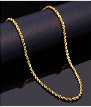 H M PRODUCT Gold Plated Chain ( Set of 1 )