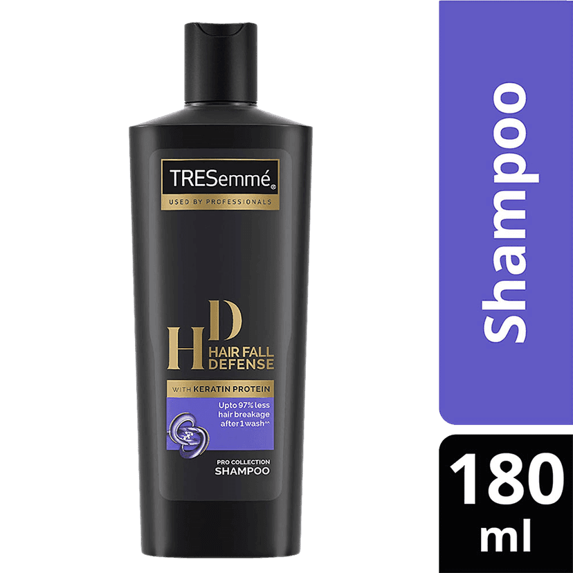 Tresemme Hair Fall Defense Pro Collection Shampoo - With Keratin Protein, Upto 97% Less Hair Breakage After 1 Wash, 185 Ml