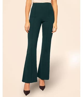 Addyvero - Green Cotton Blend Straight Women's Casual Pants ( Pack of 1 )