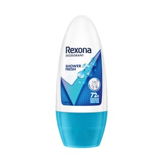 Rexona Shower Fresh Underarm Roll On Deodorant For Women, Antiperspirant, Removes Odour, Keeps Skin Fresh & Clean, 50 Ml