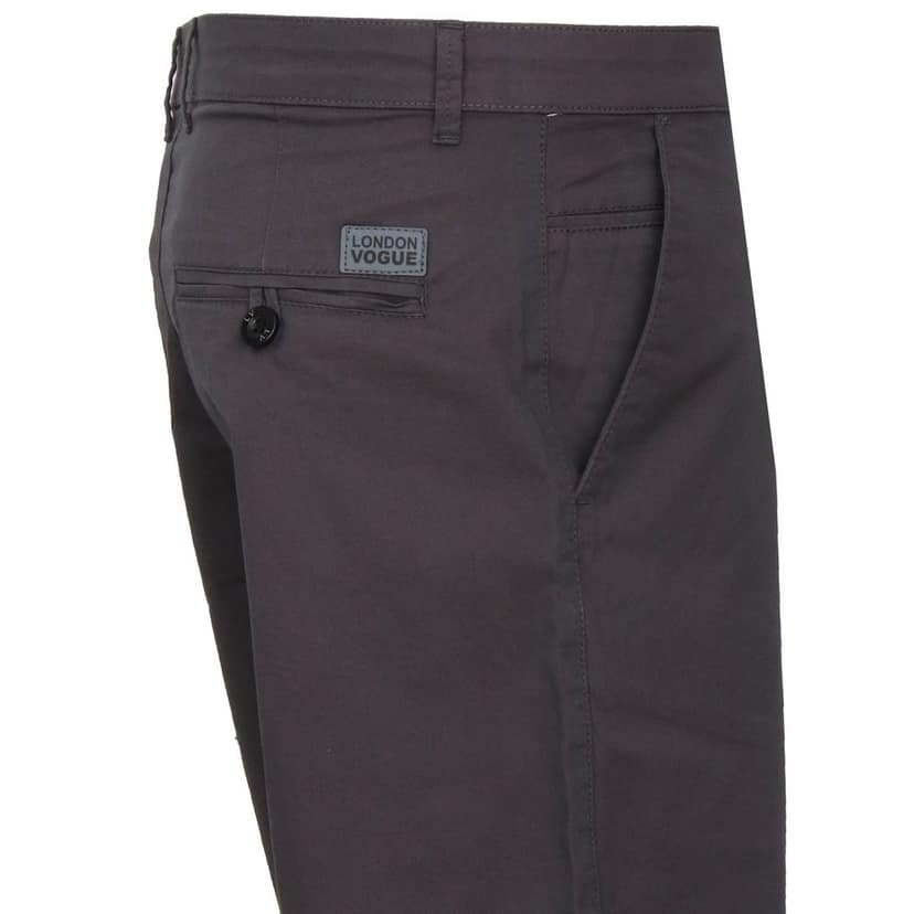 Cotton Brown Solid Shorts view 3