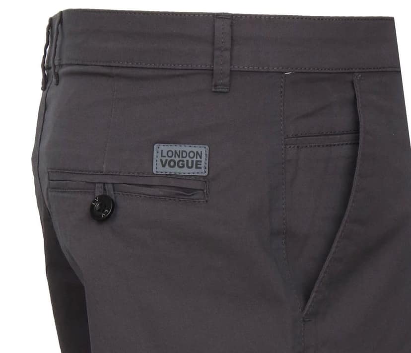 Cotton Brown Solid Shorts view 4