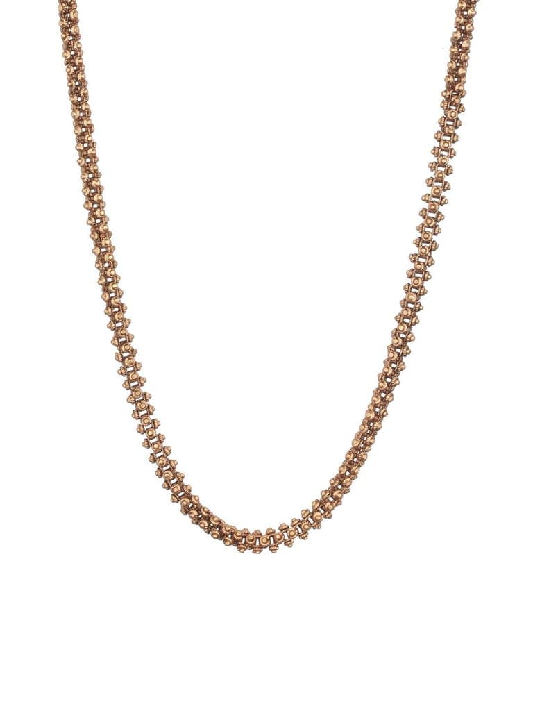Antique Gold Plated Ball Design 18 inch Dailywear Necklace Chain view 5