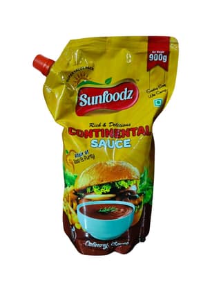 Sunfoodz Continental Sauce Doy Pack 900gm