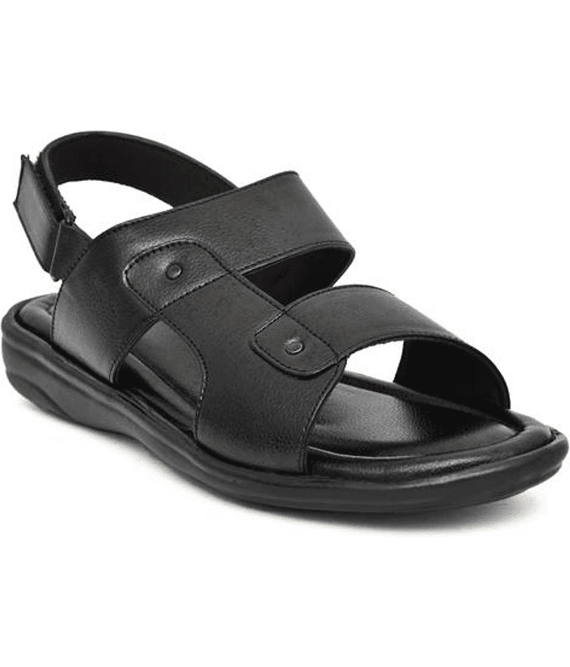 RAGE GAZE - Black Men's Sandals