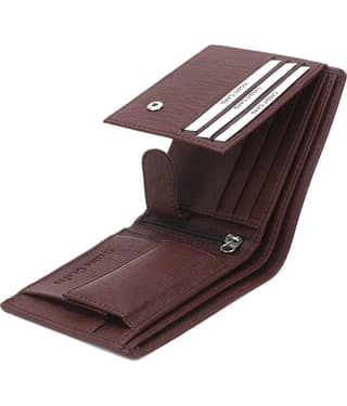 Dezire Crafts PU Embellished Men's Regular Wallet With 9 Slots For Card ( Black , Pack of 1 )