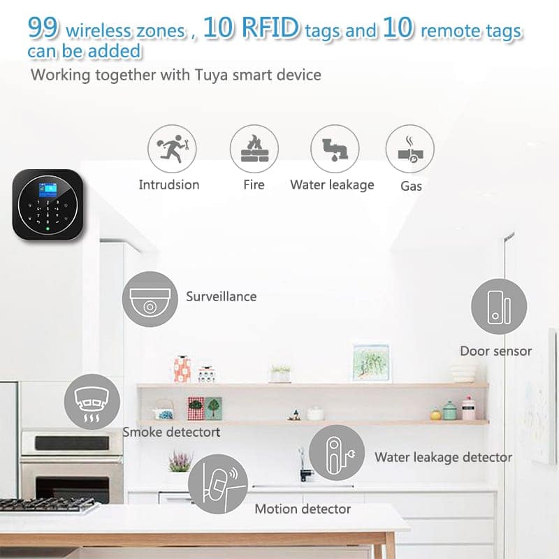 AUSHA Smart Door & Motion Alarm with App Control | PIR Sensor & Magnetic Door Alarm | Home Security System view 10
