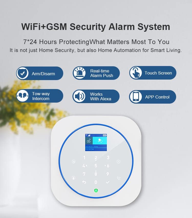 AUSHA Smart Door & Motion Alarm with App Control | PIR Sensor & Magnetic Door Alarm | Home Security System view 4