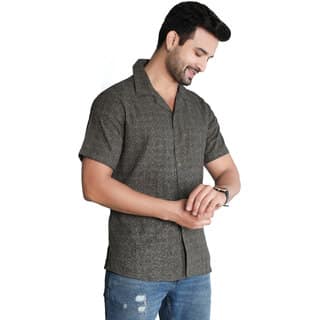 Ecostyle cubic collar short sleeves shirt