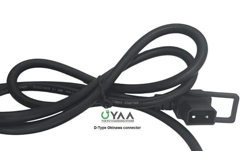 EvcharZ 84V 6A Lithium Battery Charger 2 PIN D-Type Connector view 2