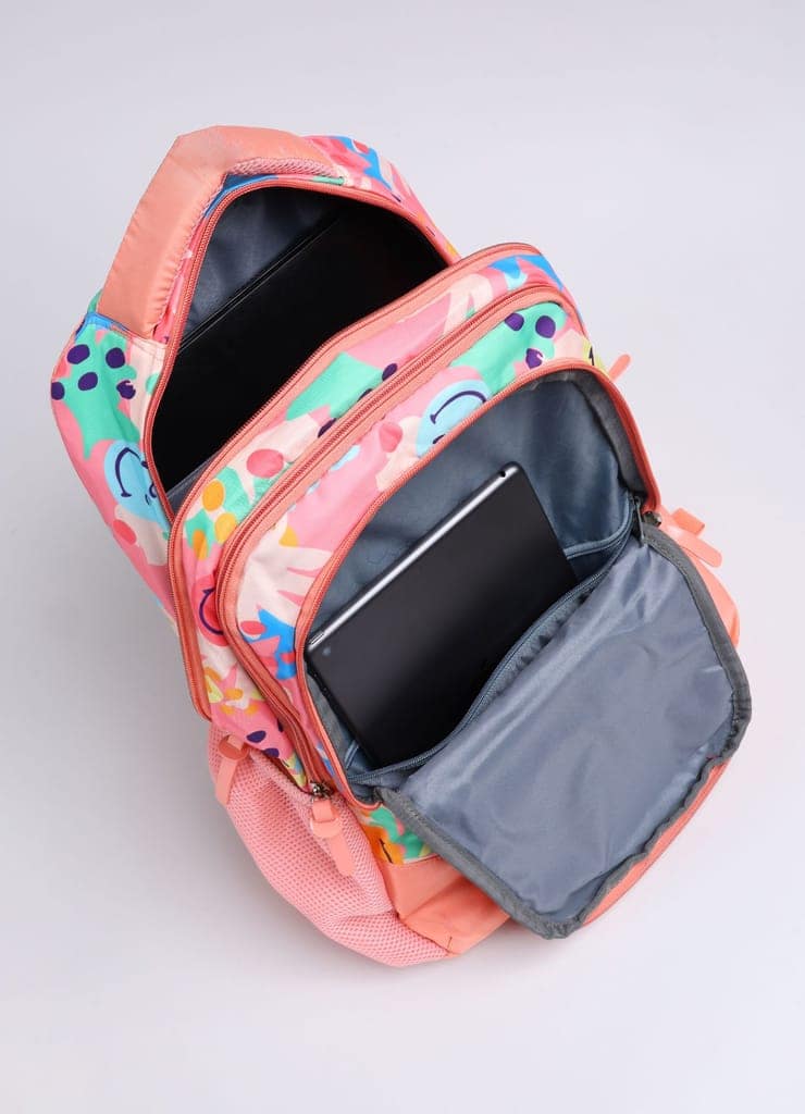 PB Pearlbags Polyester Water Resistant Casual Backpack With Laptop Sleeve For School For Boys and Girls view 2