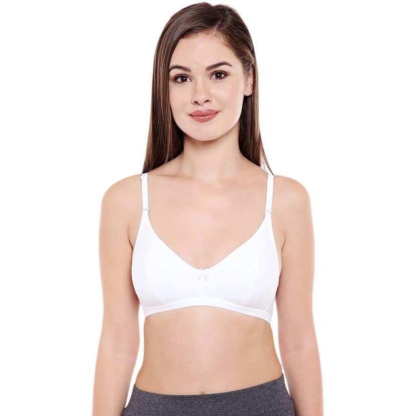 Bodycare Women Cotton Spandex Full Coverage Non Padded Regular Bra Pack - 2 E1575WW view 2