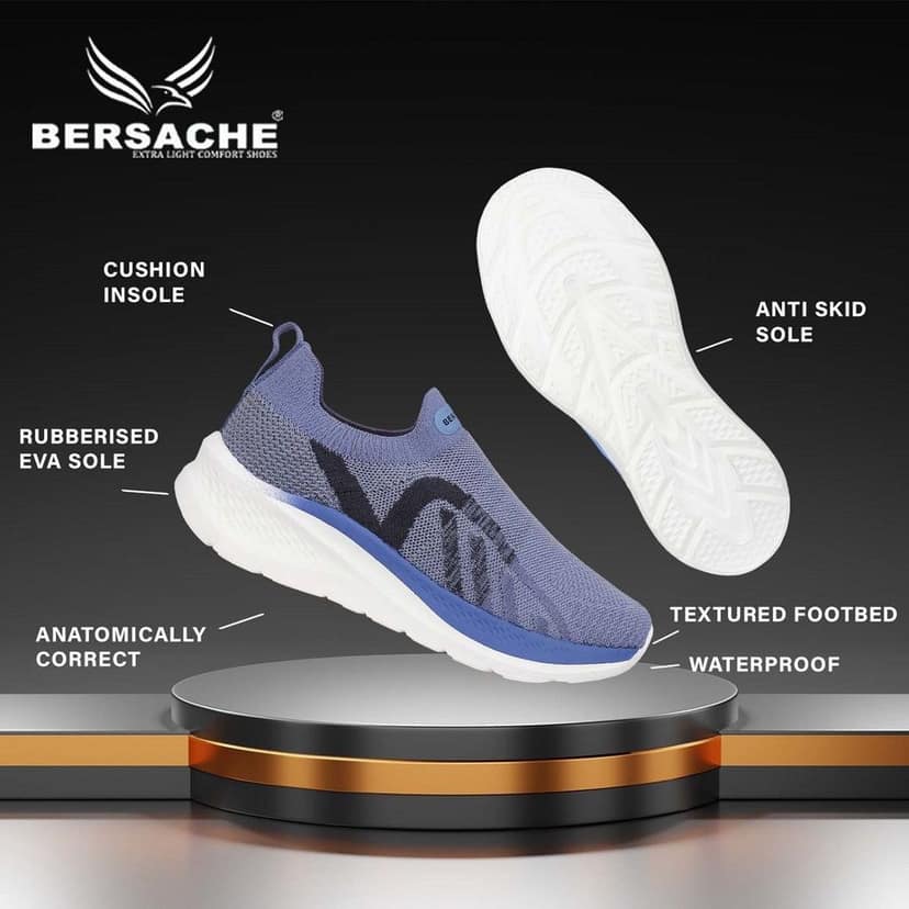 Bersache Sneaker, Loafers ,Casual With Extra Comfort Sneakers For Women's view 4