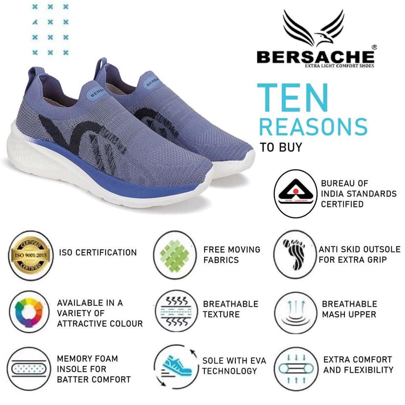 Bersache Sneaker, Loafers ,Casual With Extra Comfort Sneakers For Women's view 5