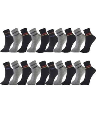 hicode - Lycra Men's Printed Multicolor Ankle Length Socks ( Pack of 10 )