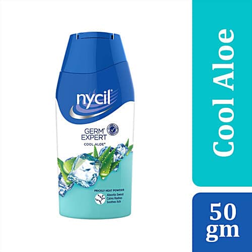 Nycil Prickly Heat Powder - Cool Aloe, 50 g