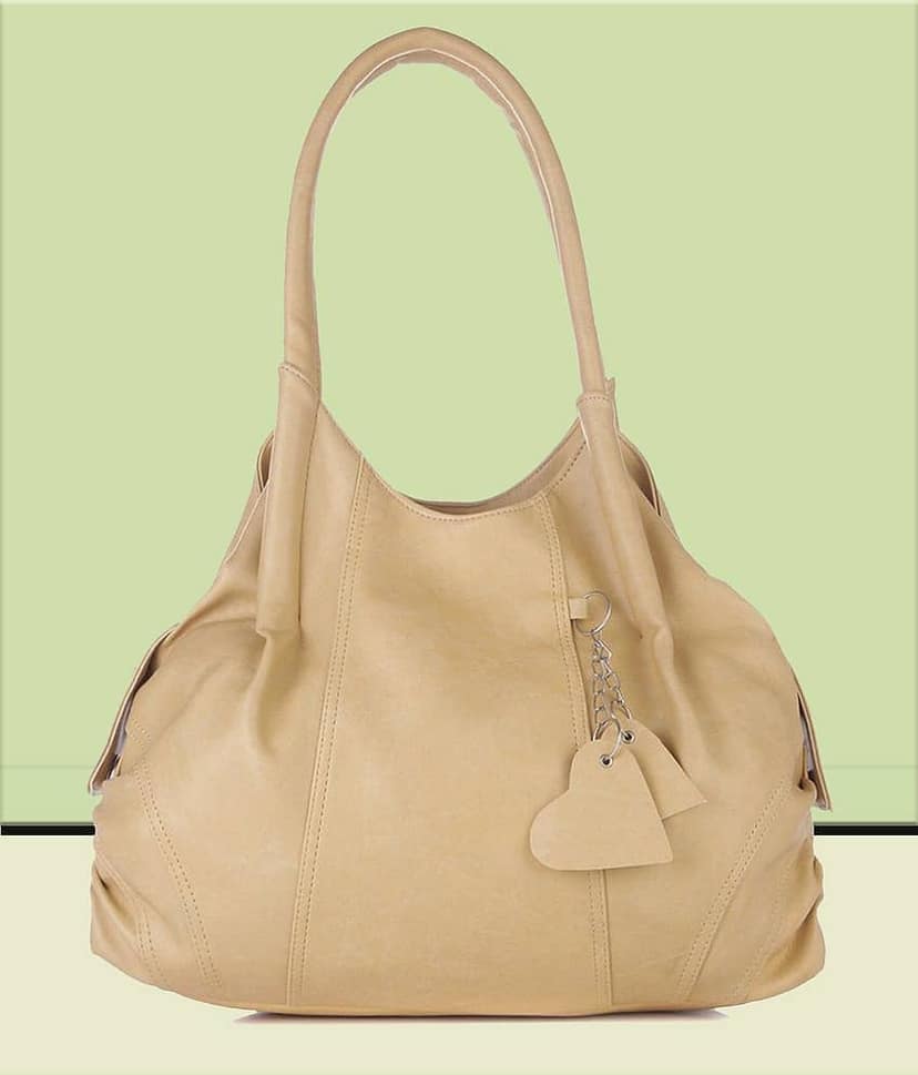 Fostelo - Pink Faux Leather Shoulder Bag