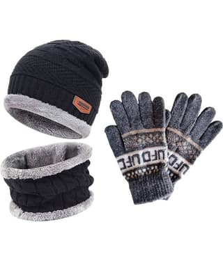 THRIFTKART - Multi Woollen Men's Cap ( Pack of 3 )