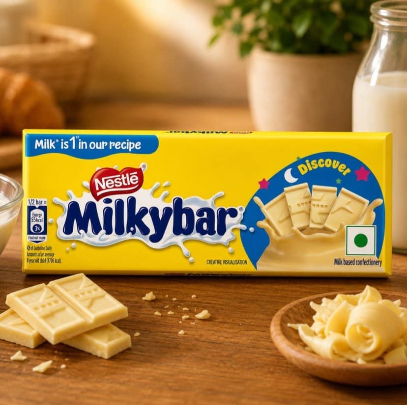 Nestle White Chocolate Milkybar 21 gm - Nestle White Chocolate Milkybar 21 gm