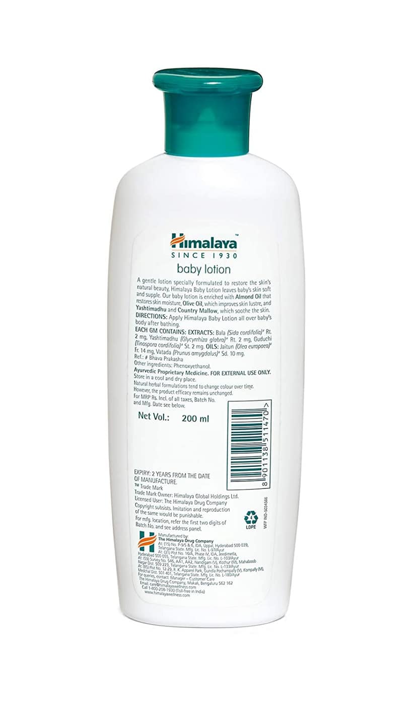 Himalaya Baby Lotion, 200 ml view 2