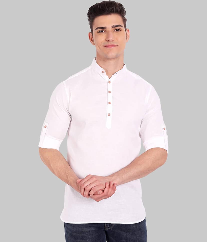 Vida Loca - Black Cotton Men's Shirt Style Kurta ( Pack of 1 )