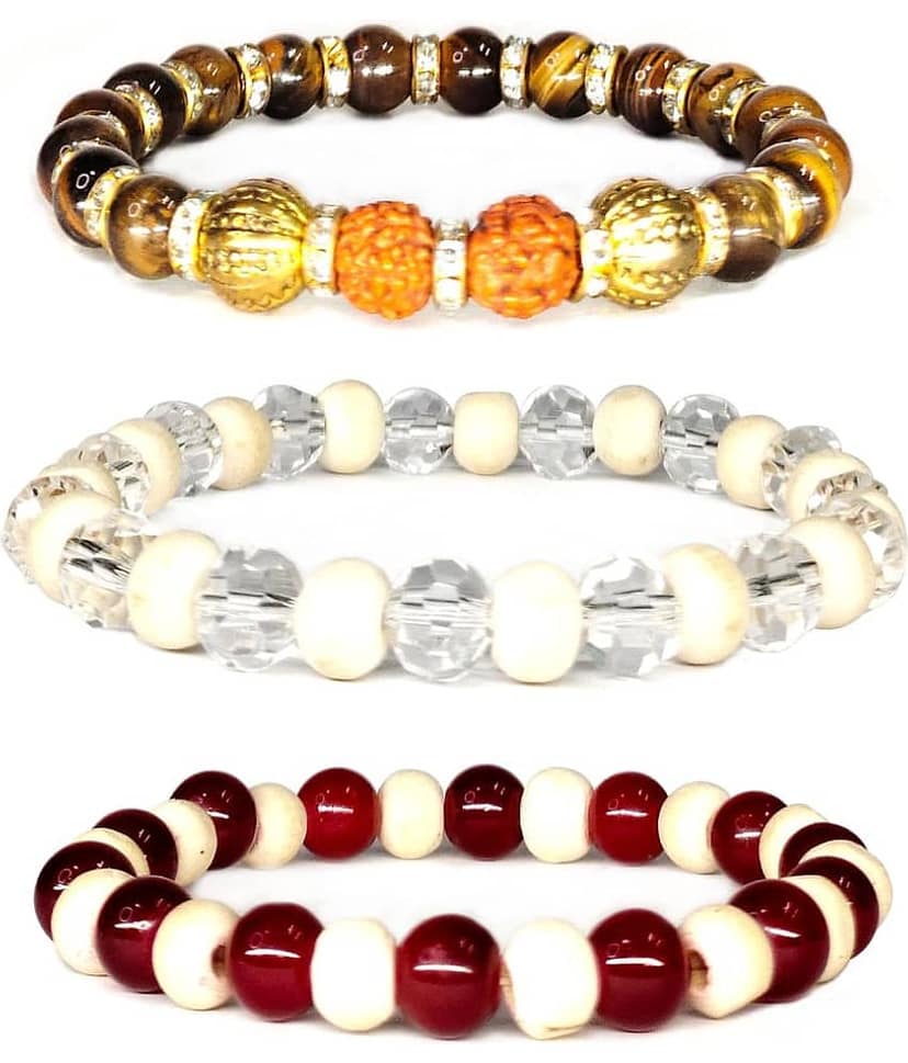 DAIVYA WELLNESS - Multicolor Bracelet ( Pack of 3 )