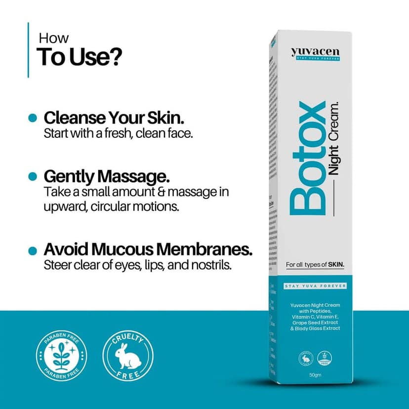 Yuvacen Botox Night Cream | For Anti-Aging Skin view 5