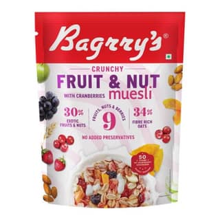 Bagrry's Crunchy Fruit and Nut with Cranberries Muesli 375 Gms
