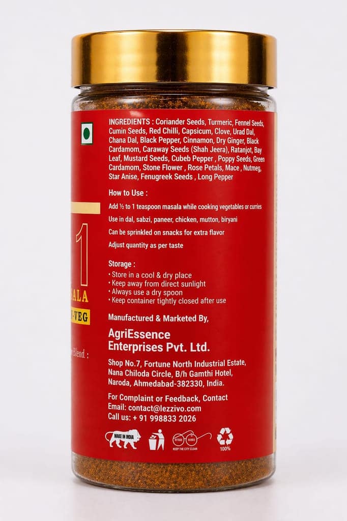 LEZZIVO All in One Masala Powder - 100g | Packed in Jar | Multipurpose view 4