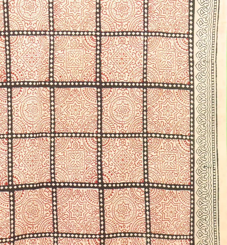 Hand Block Printed Bagh Cotton Suit – 3 Piece Unstitched view 4