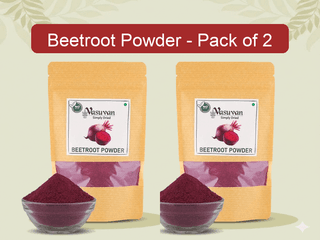 Vasuvan Beetroot Powder (Pack of 2 - 200g Each) | Natural Red Superfood Duo